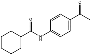 N-(4-乙酰基苯基)环己酰胺 结构式