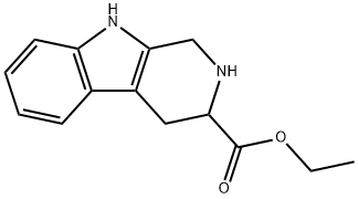 2,3,4,9-TETRAHYDRO-1H-BETA-CARBOLINE-3-CARBOXYLIC ACID ETHYL ESTER 结构式