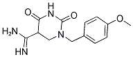 1-(4-METHOXYBENZYL)-2,4-DIOXOHEXAHYDRO-5-PYRIMIDINECARBOXIMIDAMIDE 结构式