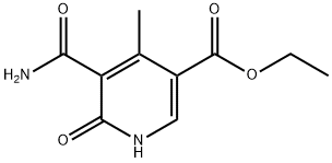 5-氨基甲酰基-4-甲基-6-氧代-1,6-二氢吡啶-3-羧酸乙酯 结构式