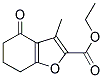 3-METHYL-4-OXO-4,5,6,7-TETRAHYDRO-BENZOFURAN-2-CARBOXYLIC ACID ETHYL ESTER 结构式