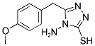 4-AMINO-5-(4-METHOXYBENZYL)-4H-1,2,4-TRIAZOLE-3-THIOL 结构式