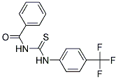 1-BENZOYL-3-[4-(TRIFLUOROMETHYL)PHENYL]THIOUREA 结构式