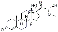 4-PREGNEN-17,21-DIOL-3,20-DIONE 21-ALDEHYDE HEMIACETAL 结构式