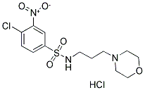 4-CHLORO-N-(3-MORPHOLIN-4-YLPROPYL)-3-NITROBENZENESULFONAMIDE HYDROCHLORIDE 结构式