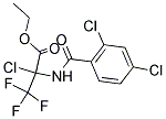 Ethyl 2-chloro-2-[(2,4-dichlorobenzoyl)amino]-3,3,3-trifluoropropanoate 结构式