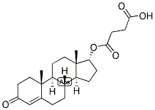 4-ANDROSTEN-17-ALPHA-OL-3-ONE HEMISUCCINATE 结构式