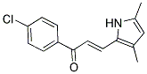 1-(4-CHLOROPHENYL)-3-(3,5-DIMETHYL-1H-PYRROL-2-YL)PROP-2-EN-1-ONE 结构式