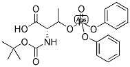 BOC-O-DIPHENYLPHOSPHO-L-THREONINE 结构式