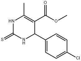 Methyl 2-(4-chlorophenyl)-6-methyl-4-thioxo-2H,3H,5H-3,5-diazinecarboxylate 结构式