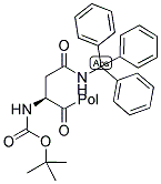 BOC-ASN(TRT)-MERRIFIELD RESIN 结构式