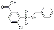 3-BENZYLSULFAMOYL-4-CHLORO-BENZOIC ACID 结构式
