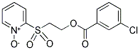 2-((2-[(3-CHLOROBENZOYL)OXY]ETHYL)SULFONYL)PYRIDINIUM-1-OLATE 结构式