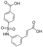 4-[((3-[(E)-2-CARBOXYVINYL]PHENYL)AMINO)SULFONYL]BENZOIC ACID 结构式