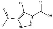 4-溴-5-硝基-1H-吡唑-3-羧酸 结构式