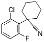 1-(2-CHLORO-6-FLUOROPHENYL)CYCLOHEXANECARBONITRILE 结构式