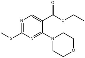 2-(甲基磺胺基)-4-(吗啉-4-基)嘧啶-5-羧酸乙酯 结构式