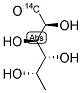 FUCOSE, L-, [1-14C(U)] 结构式