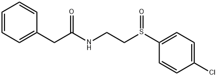 N-(2-[(4-CHLOROPHENYL)SULFINYL]ETHYL)-2-PHENYLACETAMIDE 结构式