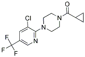 4-(3-CHLORO-5-(TRIFLUOROMETHYL)(2-PYRIDYL))PIPERAZINYL CYCLOPROPYL KETONE 结构式