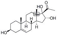 5-PREGNEN-3-BETA, 16-ALPHA, 17-TRIOL-20-ONE 结构式