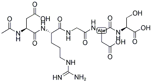 AC-ASP-ARG-GLY-ASP-SER-OH 结构式