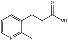 3-吡啶-2-基丙酸 结构式