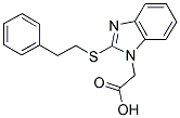 (2-[(2-PHENYLETHYL)THIO]-1H-BENZIMIDAZOL-1-YL)ACETIC ACID 结构式