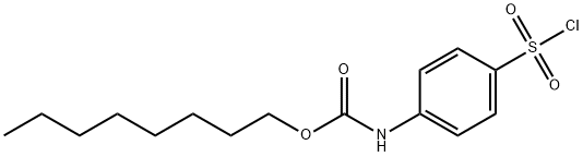 (4-CHLOROSULFONYL-PHENYL)-CARBAMIC ACID OCTYL ESTER 结构式