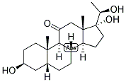 5-BETA-PREGNAN-3-BETA, 17,20-BETA-TRIOL-11-ONE 结构式