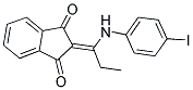 2-(((4-IODOPHENYL)AMINO)PROPYLIDENE)INDANE-1,3-DIONE 结构式