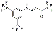 4-[3,5-DI(TRIFLUOROMETHYL)ANILINO]-1,1,1-TRIFLUOROBUT-3-EN-2-ONE 结构式