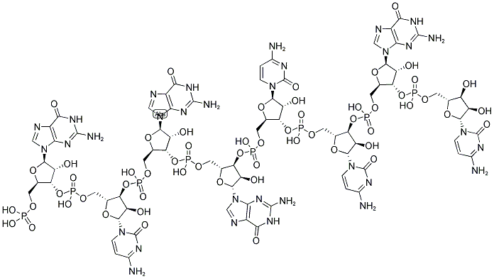 GCGGCCGC, 5'-PHOSPHORYLATED 结构式