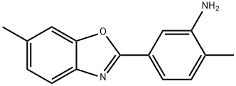2-甲基-5-(6-甲基-苯并恶唑-2-基)-苯基胺 结构式