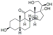 5-BETA-PREGNAN-3-BETA, 17,20-BETA, 21-TETROL-11-ONE 结构式