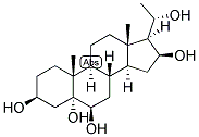 PREGNAN-3-BETA, 5-ALPHA, 6-BETA, 16-BETA, 20-ALPHA-PENTOL 结构式