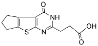 3-(4-OXO-3,5,6,7-TETRAHYDRO-4H-CYCLOPENTA[4,5]THIENO[2,3-D]PYRIMIDIN-2-YL)PROPANOIC ACID 结构式