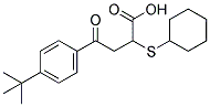 4-[4-(TERT-BUTYL)PHENYL]-2-(CYCLOHEXYLSULFANYL)-4-OXOBUTANOIC ACID 结构式