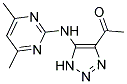1-{5-[(4,6-DIMETHYLPYRIMIDIN-2-YL)AMINO]-1H-1,2,3-TRIAZOL-4-YL}ETHANONE 结构式