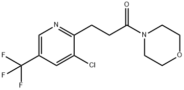3-[3-Chloro-5-(trifluoromethyl)-2-pyridinyl]-1-morpholino-1-propanone 结构式