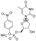 2'-DEOXYTHYMIDINE-5'-P-NITROPHENYL PHOSPHATE AMM 结构式