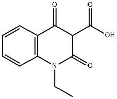 1-ETHYL-2,4-DIOXO-1,2,3,4-TETRAHYDROQUINOLINE-3-CARBOXYLIC ACID 结构式