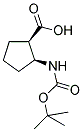 CIS-2-(TERT-BUTOXYCARBONYLAMINO)-1-CYCLOPENTANECARBOXYLIC ACID 结构式
