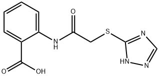 2-[2-(2 H-[1,2,4]TRIAZOL-3-YLSULFANYL)-ACETYLAMINO]-BENZOIC ACID 结构式