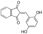 2-((2,5-DIHYDROXYPHENYL)METHYLENE)INDANE-1,3-DIONE 结构式