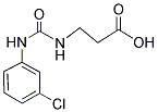 3-[(3-氯苯基)氨基甲酰氨基]丙酸 结构式