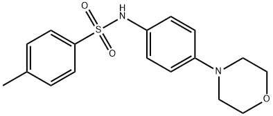 4-甲基-N-(4-吗啉代苯基)苯磺酰胺 结构式