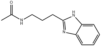 N-[3-(1H-1,3-苯并二唑-2-基)丙基]乙酰胺 结构式