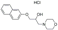 1-MORPHOLIN-4-YL-3-(2-NAPHTHYLOXY)PROPAN-2-OL HYDROCHLORIDE 结构式