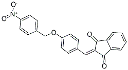 2-((4-(4'-NITROBENZYLOXY)PHENYL)METHYLENE)INDANE-1,3-DIONE 结构式